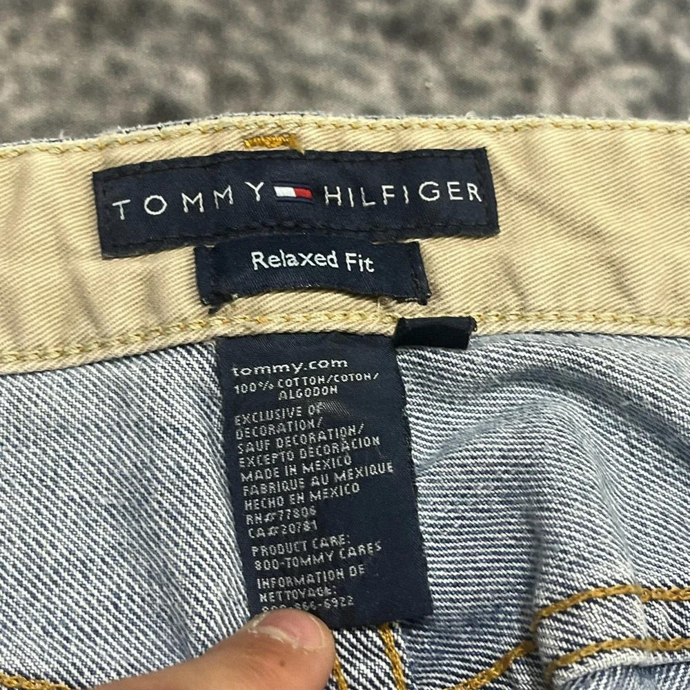 Vintage Tommy Hilfiger Jeans Relaxed Fit Mens 36x30 Blue Baggy Skater‎ Y2K